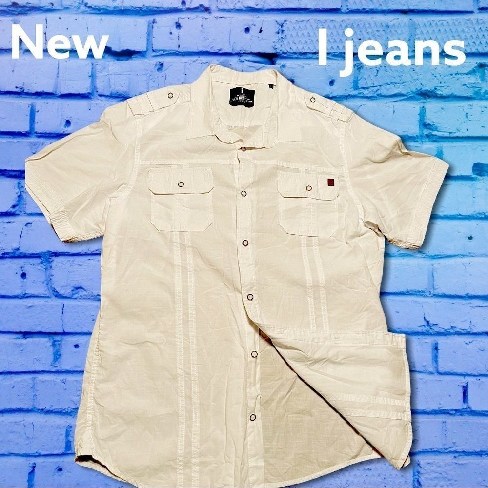 White XXL I jeans Shirt NWT 03 #2588
